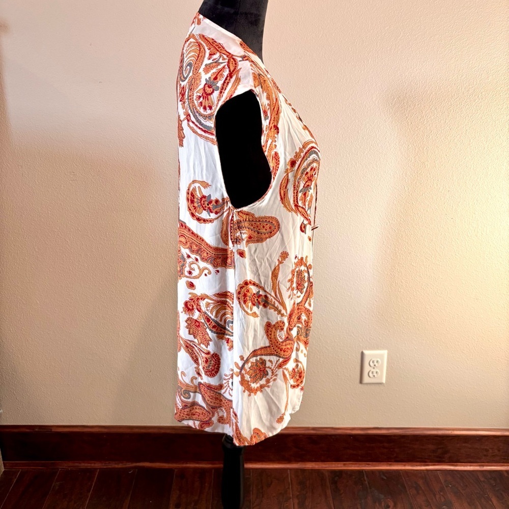NWT Faithfull the Brand lonica Tie Top in Rayon-georgette,Small,Chic Summer - Picture 5 of 11